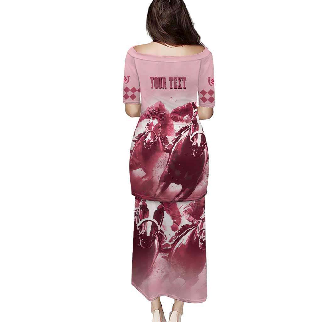 Kentucky Horse Racing 151st Personalized Puletasi Derby Watercolor Style - Pink LT7