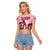 Kentucky Horse Racing 151st Personalized Raglan Cropped T Shirt Derby Watercolor Style - Pink LT7