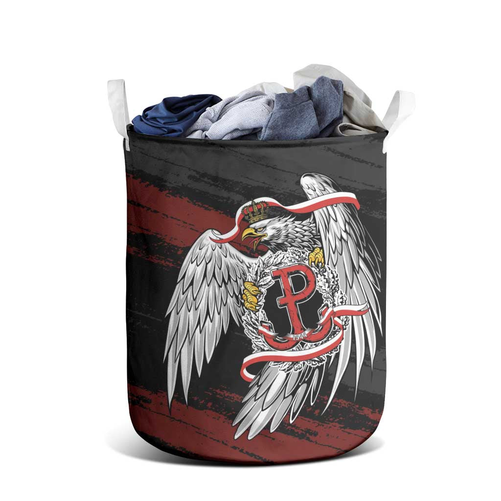 Polska Walczaca Crowned Eagle Laundry Basket Fighting Poland