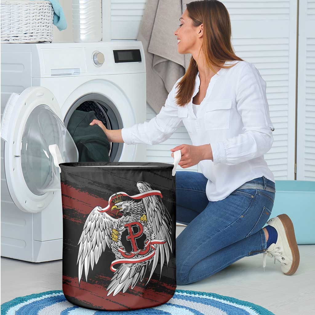 Polska Walczaca Crowned Eagle Laundry Basket Fighting Poland