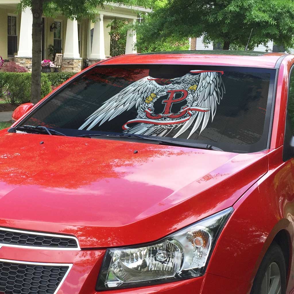 Polska Walczaca Crowned Eagle Auto Sun Shade Fighting Poland