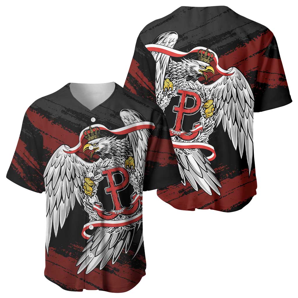 Polska Walczaca Crowned Eagle Baseball Jersey Fighting Poland