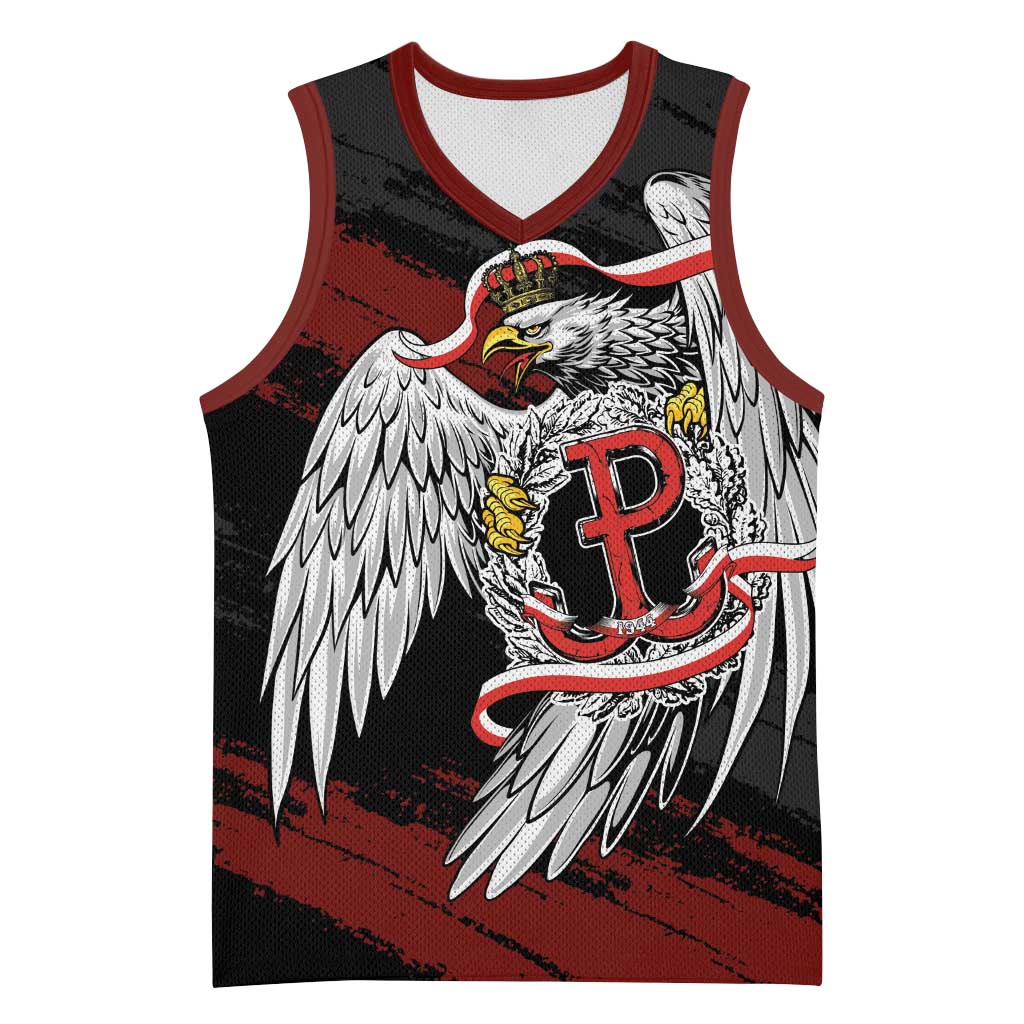 Polska Walczaca Crowned Eagle Basketball Jersey Fighting Poland