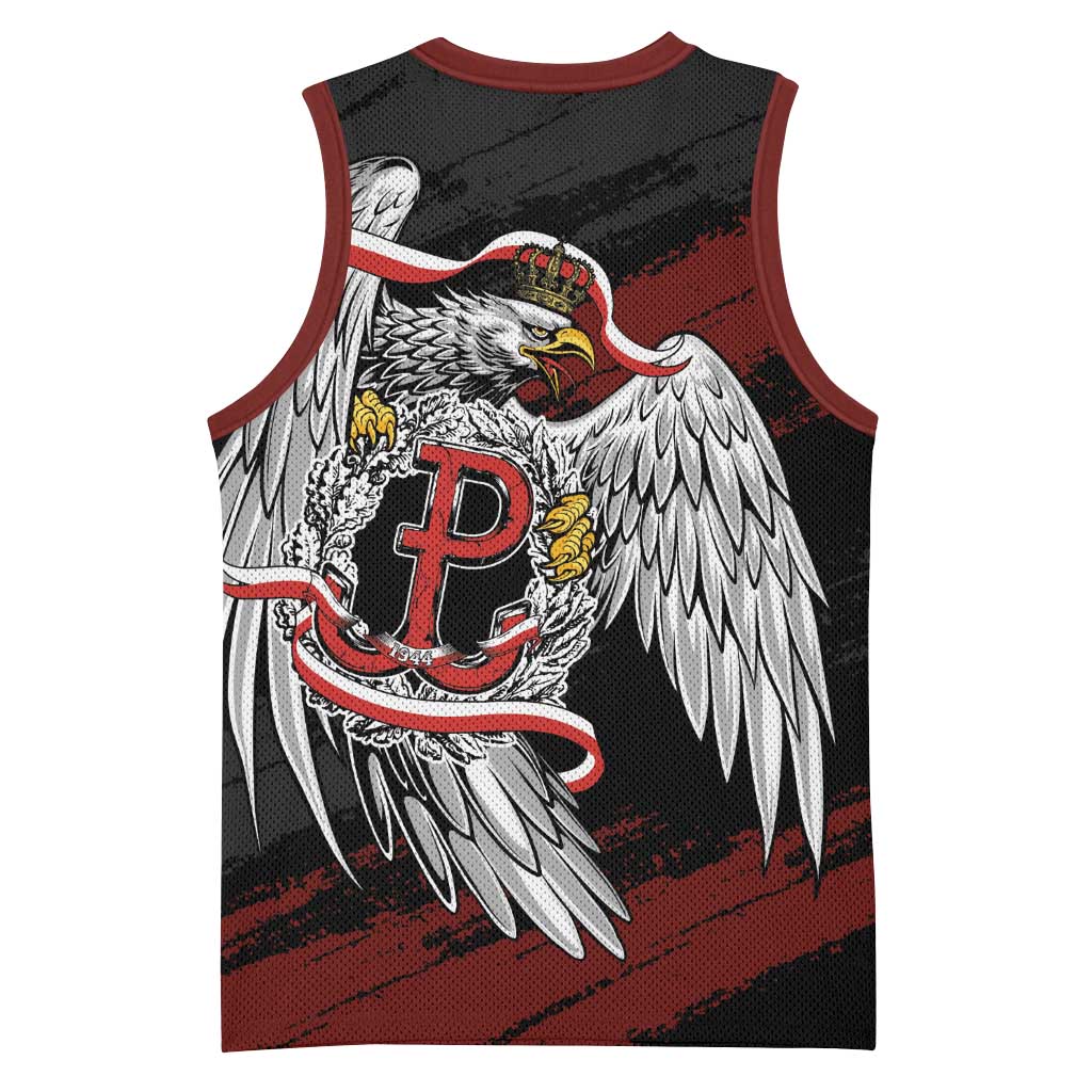 Polska Walczaca Crowned Eagle Basketball Jersey Fighting Poland