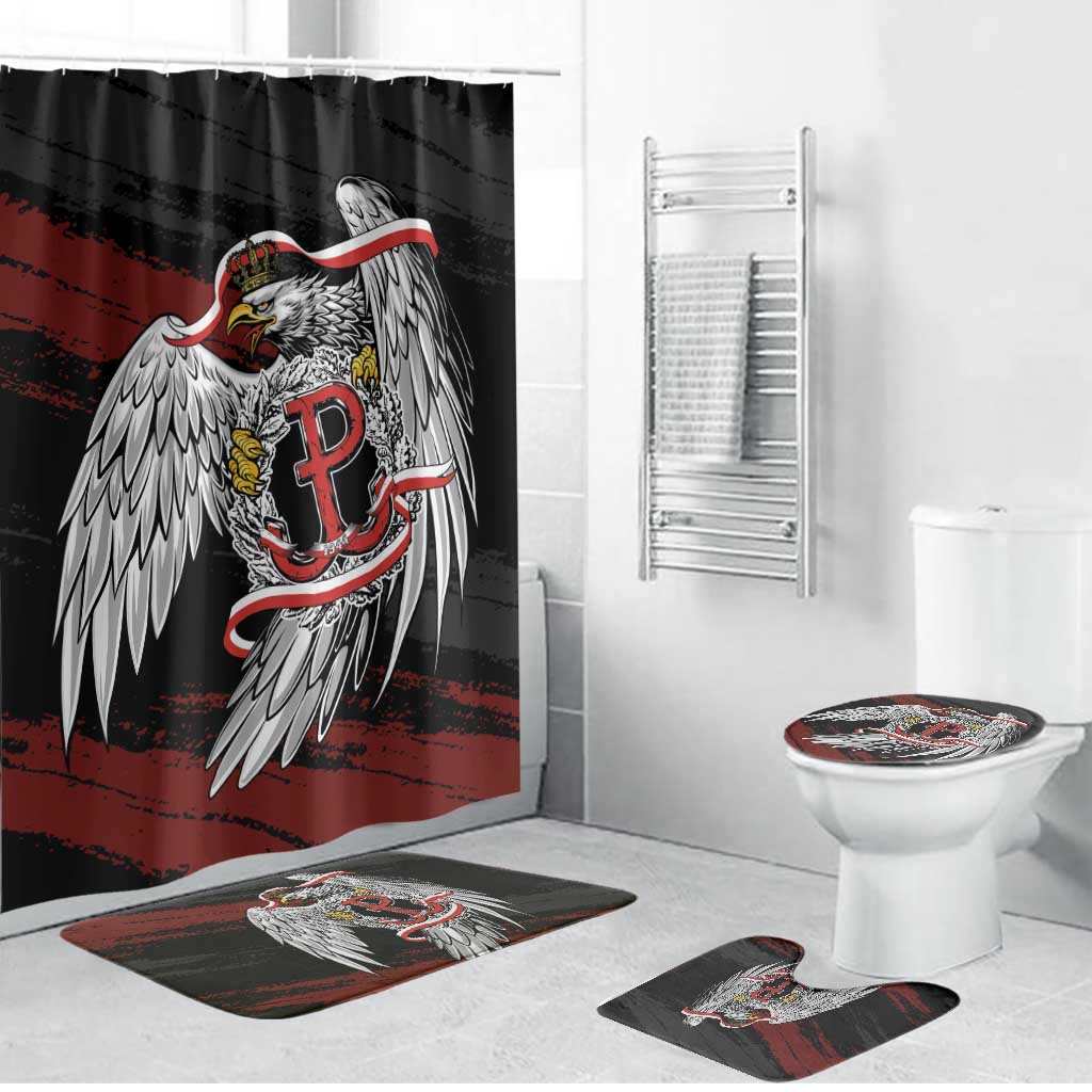 Polska Walczaca Crowned Eagle Bathroom Set Fighting Poland