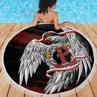 Polska Walczaca Crowned Eagle Beach Blanket Fighting Poland