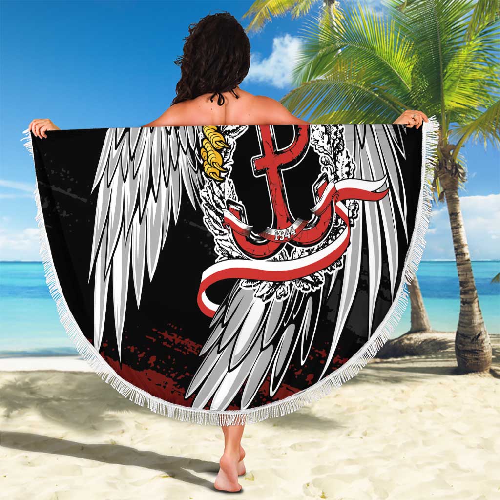 Polska Walczaca Crowned Eagle Beach Blanket Fighting Poland