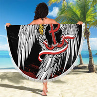Polska Walczaca Crowned Eagle Beach Blanket Fighting Poland