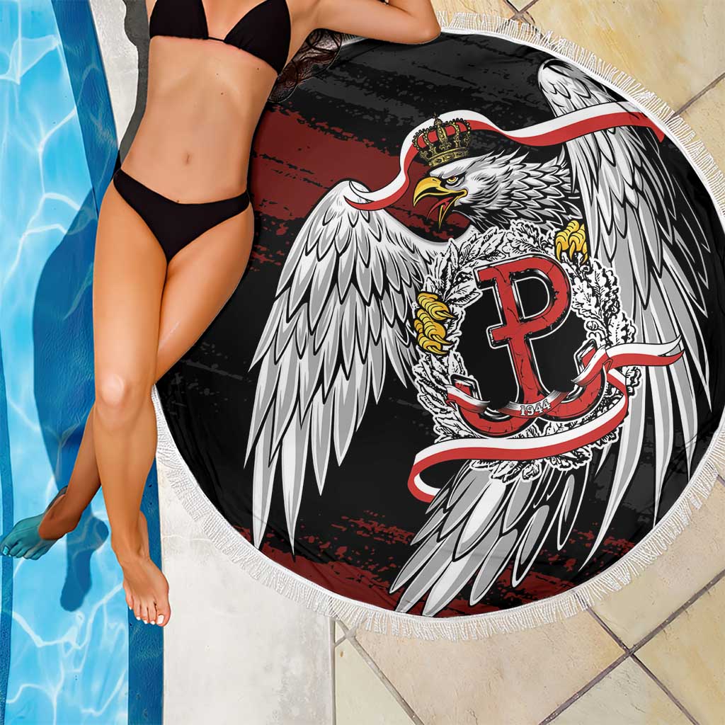 Polska Walczaca Crowned Eagle Beach Blanket Fighting Poland
