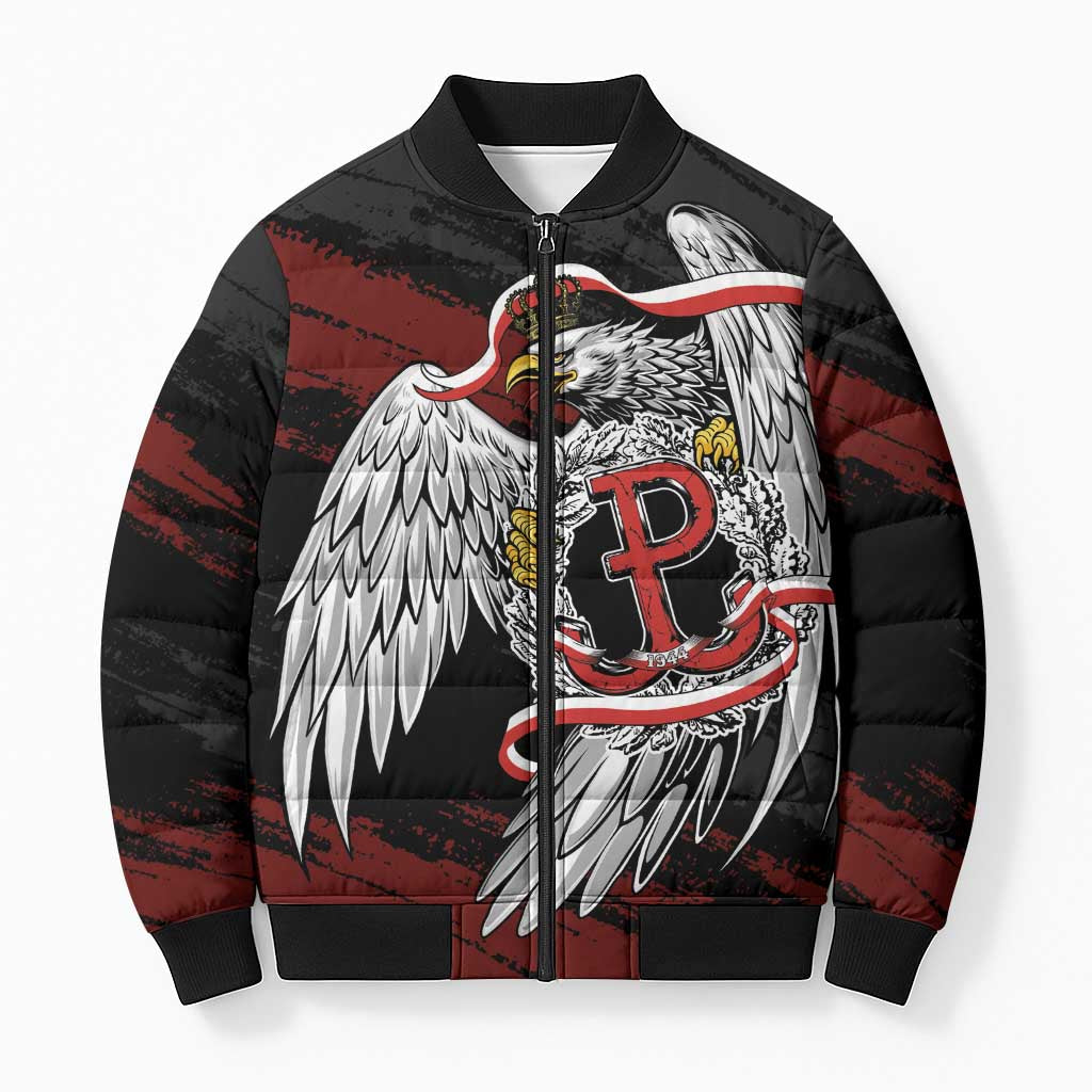 Polska Walczaca Crowned Eagle Bomber Puffer Jacket Fighting Poland