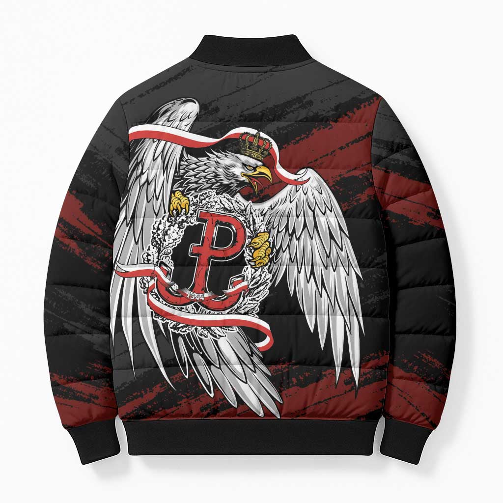 Polska Walczaca Crowned Eagle Bomber Puffer Jacket Fighting Poland