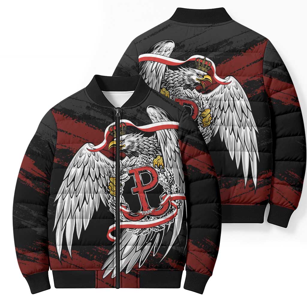 Polska Walczaca Crowned Eagle Bomber Puffer Jacket Fighting Poland