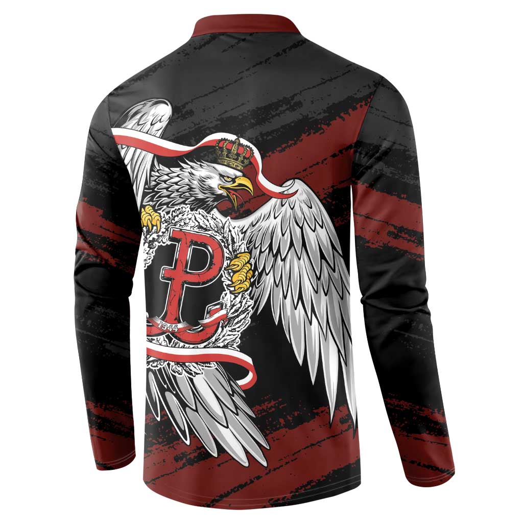 Polska Walczaca Crowned Eagle Button Sweatshirt Fighting Poland