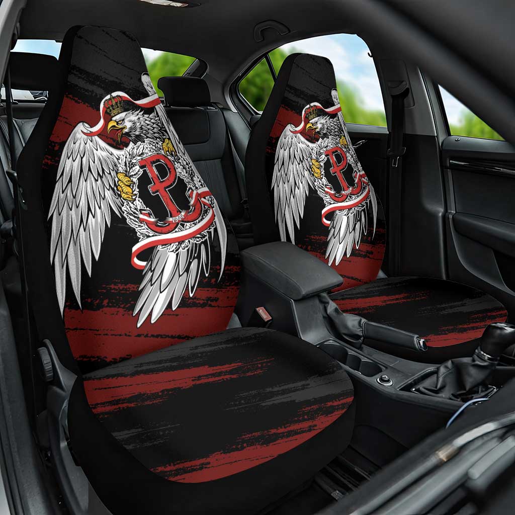 Polska Walczaca Crowned Eagle Car Seat Cover Fighting Poland