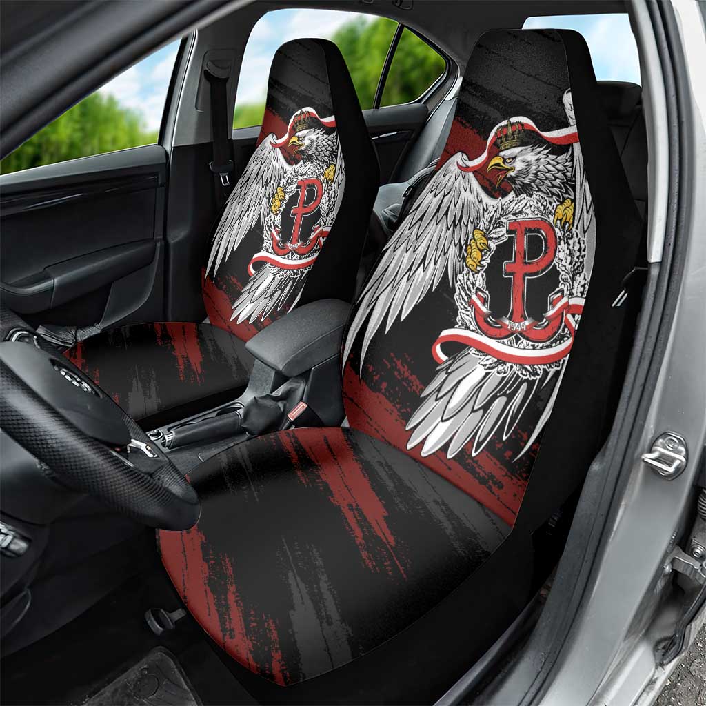 Polska Walczaca Crowned Eagle Car Seat Cover Fighting Poland