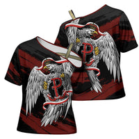 Polska Walczaca Crowned Eagle Cross Shoulder Shirt Fighting Poland