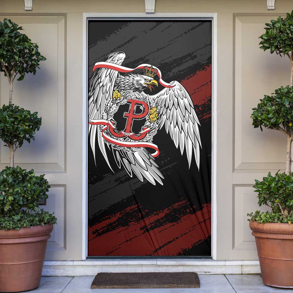 Polska Walczaca Crowned Eagle Door Cover Fighting Poland