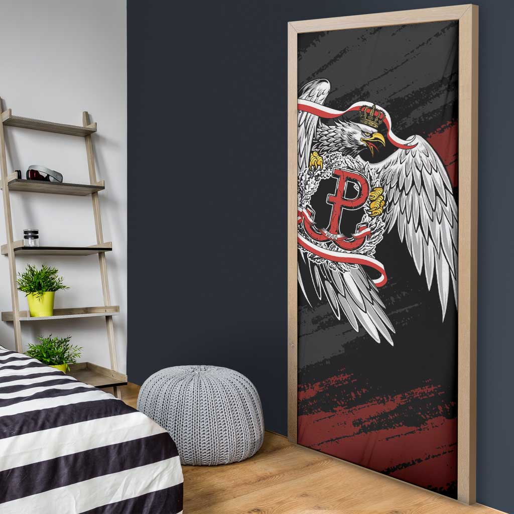 Polska Walczaca Crowned Eagle Door Cover Fighting Poland