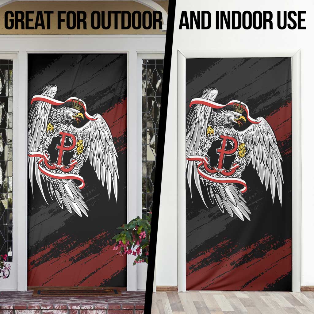 Polska Walczaca Crowned Eagle Door Cover Fighting Poland