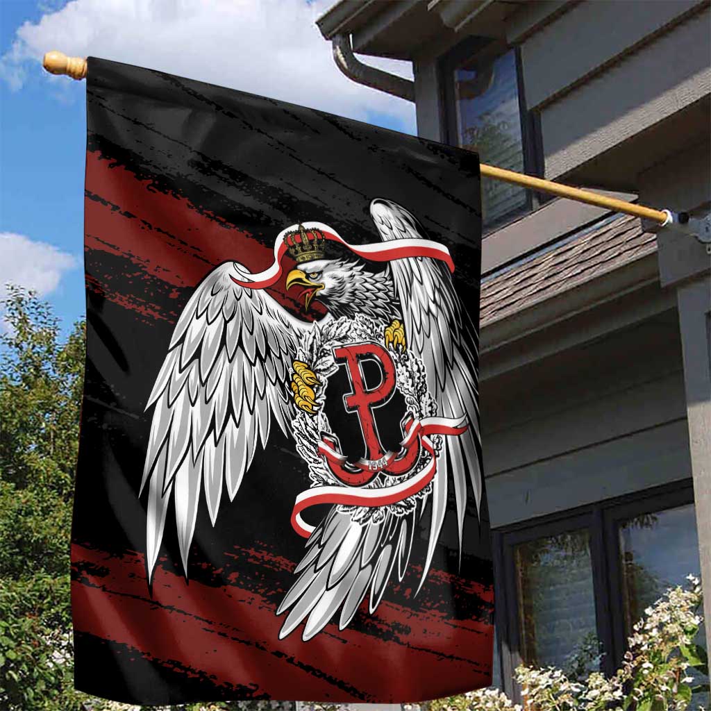 Polska Walczaca Crowned Eagle Garden Flag Fighting Poland