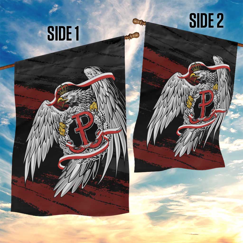 Polska Walczaca Crowned Eagle Garden Flag Fighting Poland