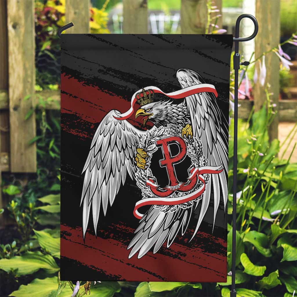 Polska Walczaca Crowned Eagle Garden Flag Fighting Poland