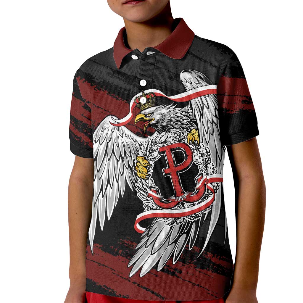 Polska Walczaca Crowned Eagle Kid Polo Shirt Fighting Poland