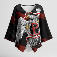 Polska Walczaca Crowned Eagle Kimono Sleeve Blouse Fighting Poland