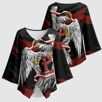 Polska Walczaca Crowned Eagle Kimono Sleeve Blouse Fighting Poland