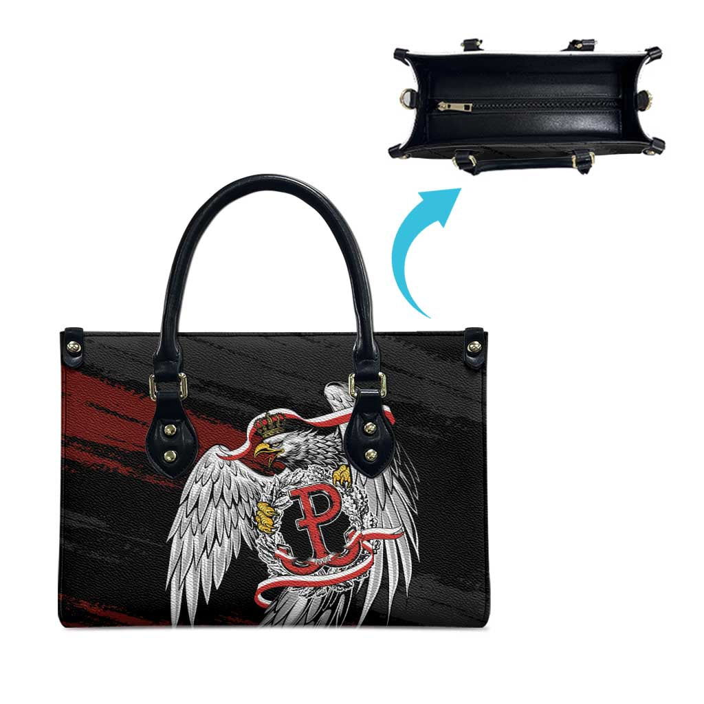 Polska Walczaca Crowned Eagle Leather Bag Fighting Poland
