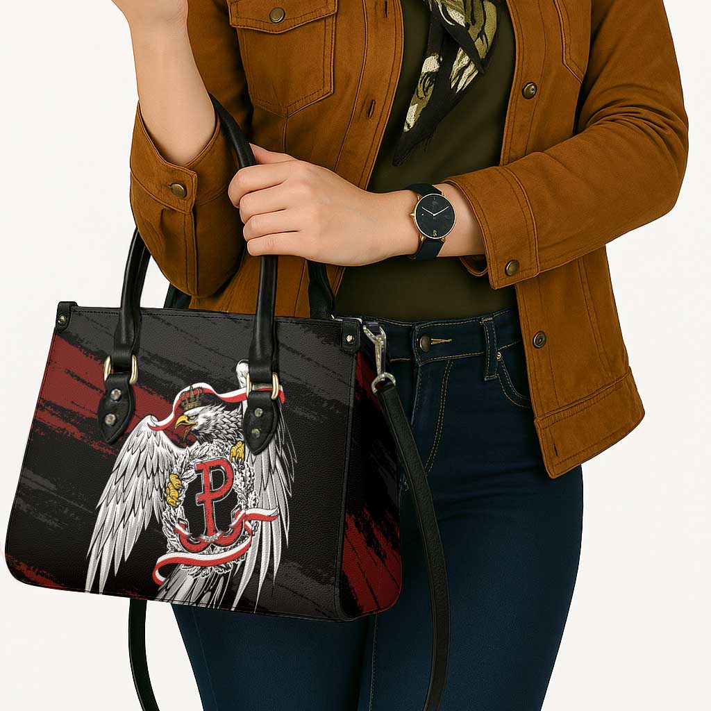 Polska Walczaca Crowned Eagle Leather Bag Fighting Poland