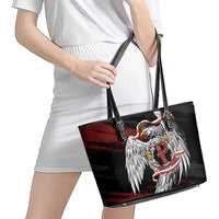 Polska Walczaca Crowned Eagle Leather Tote Bag Fighting Poland