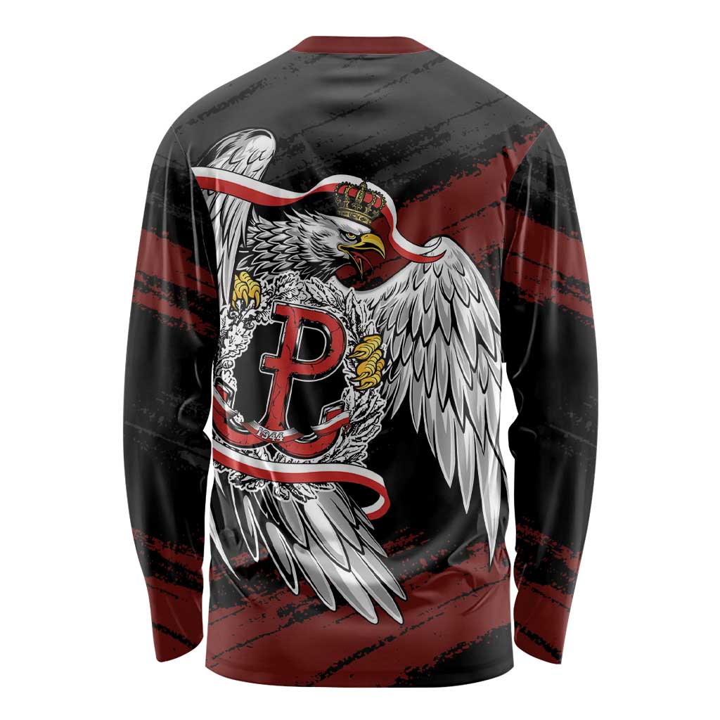 Polska Walczaca Crowned Eagle Long Sleeve Shirt Fighting Poland