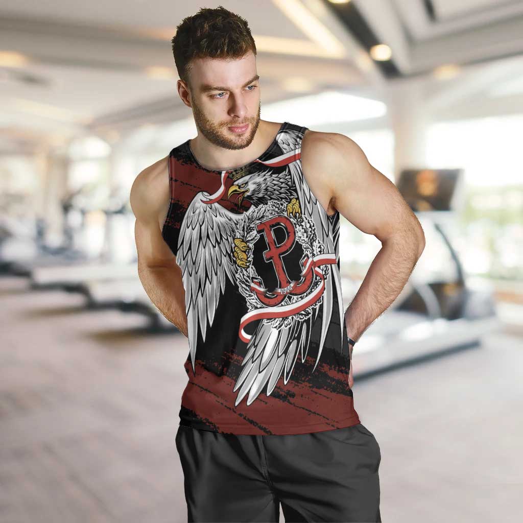 Polska Walczaca Crowned Eagle Men Tank Top Fighting Poland