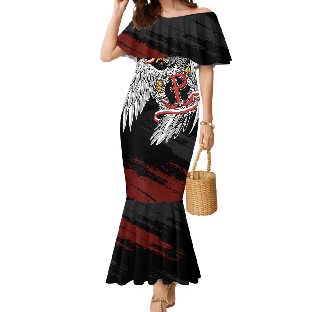 Polska Walczaca Crowned Eagle Mermaid Dress Fighting Poland