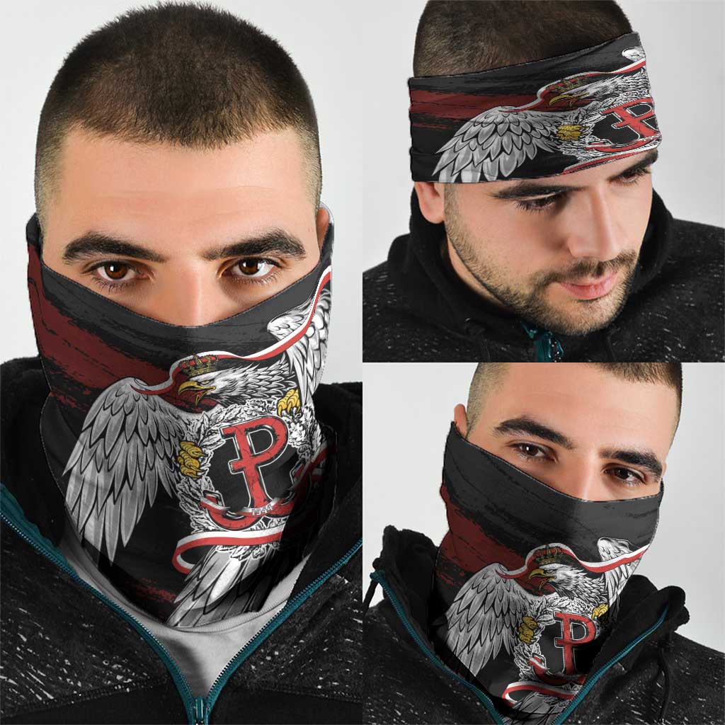 Polska Walczaca Crowned Eagle Neck Gaiter Fighting Poland
