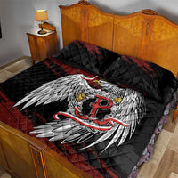 Polska Walczaca Crowned Eagle Quilt Bed Set Fighting Poland