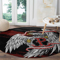 Polska Walczaca Crowned Eagle Round Carpet Fighting Poland