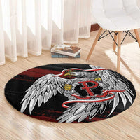 Polska Walczaca Crowned Eagle Round Carpet Fighting Poland