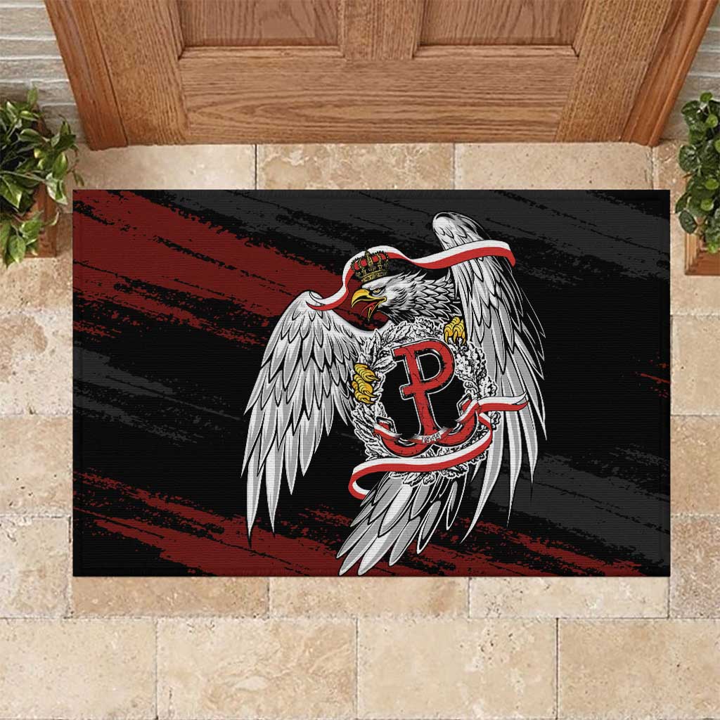 Polska Walczaca Crowned Eagle Rubber Doormat Fighting Poland
