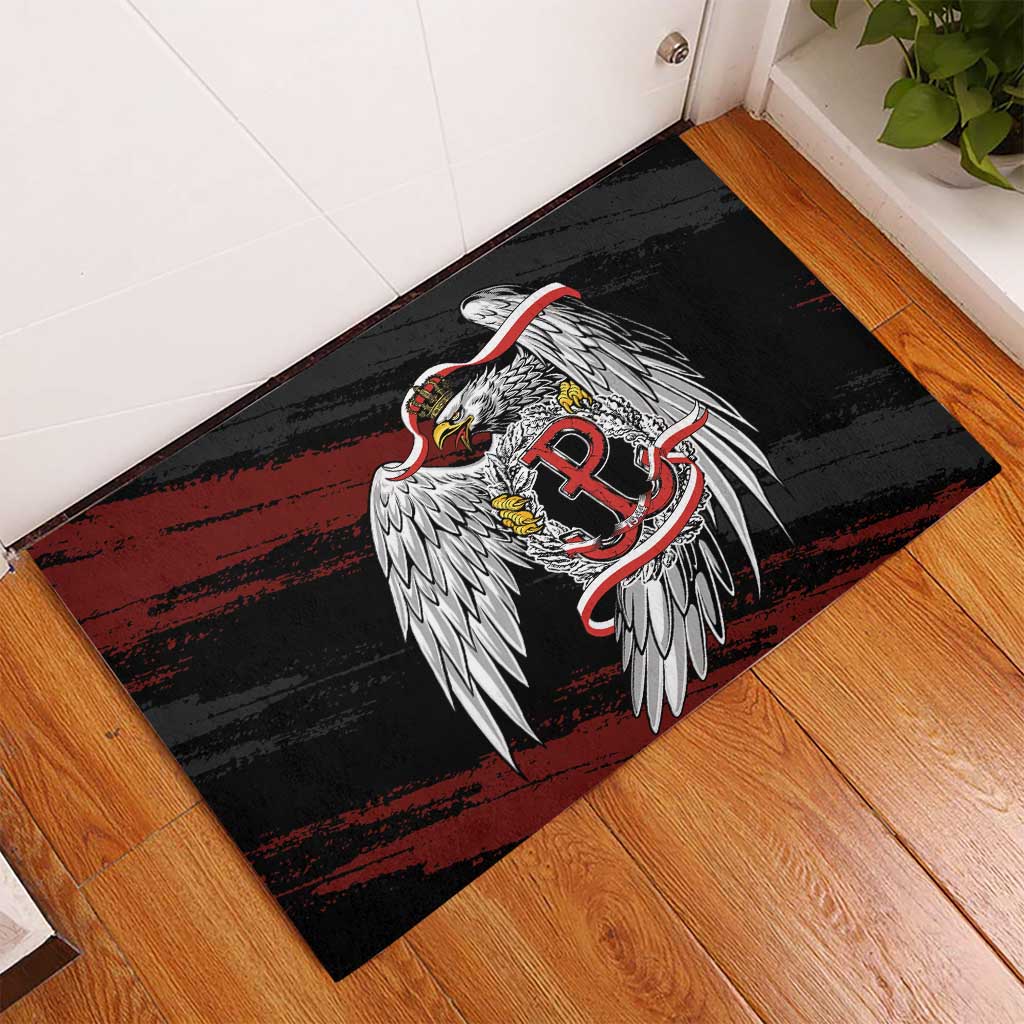 Polska Walczaca Crowned Eagle Rubber Doormat Fighting Poland