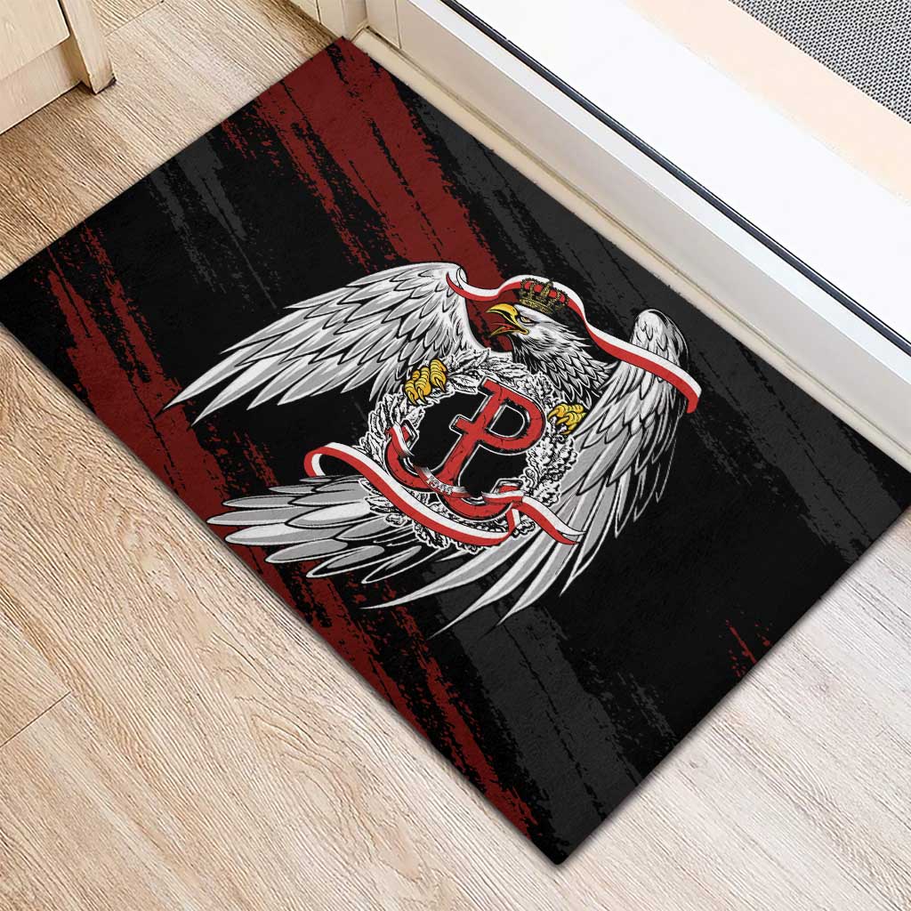 Polska Walczaca Crowned Eagle Rubber Doormat Fighting Poland