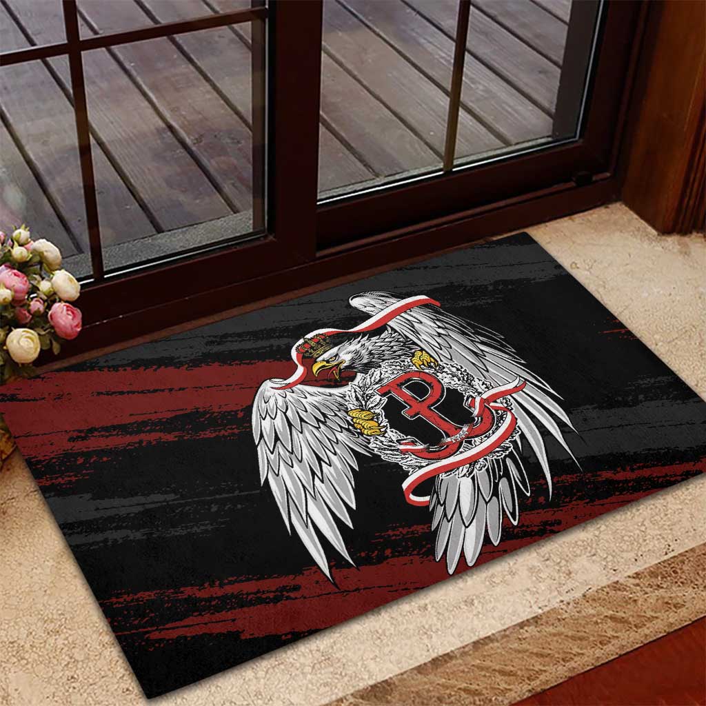 Polska Walczaca Crowned Eagle Rubber Doormat Fighting Poland