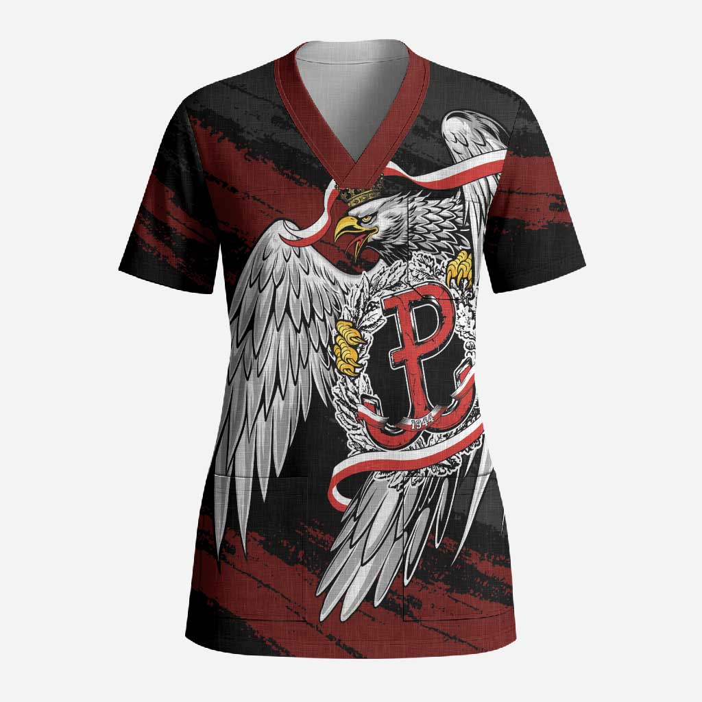 Polska Walczaca Crowned Eagle Scrub Top Fighting Poland