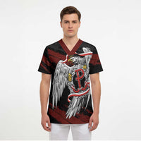 Polska Walczaca Crowned Eagle Scrub Top Fighting Poland