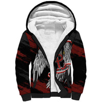 Polska Walczaca Crowned Eagle Sherpa Hoodie Fighting Poland