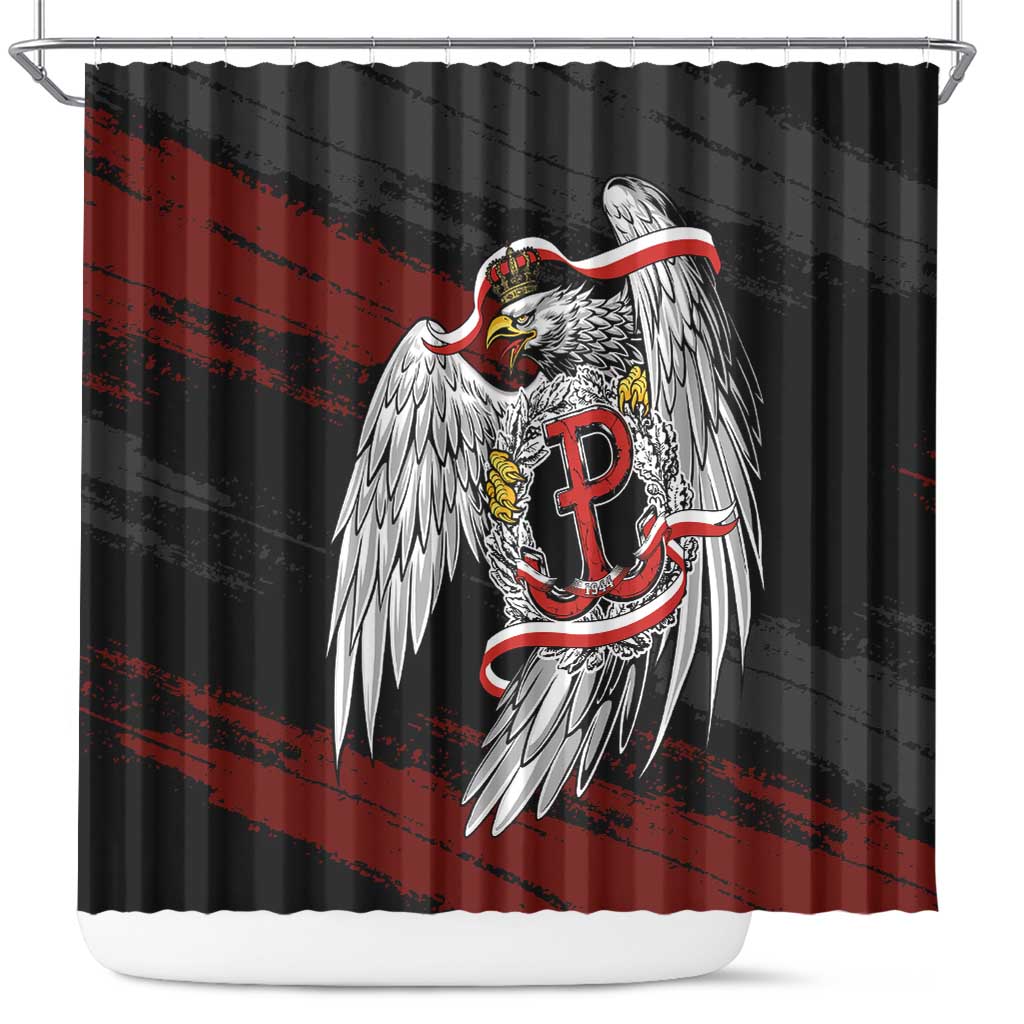 Polska Walczaca Crowned Eagle Shower Curtain Fighting Poland