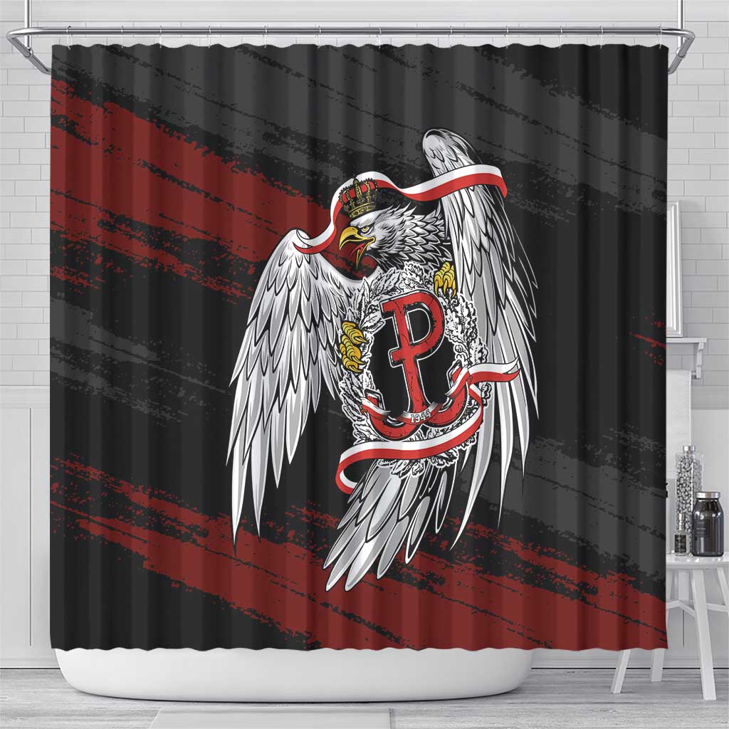 Polska Walczaca Crowned Eagle Shower Curtain Fighting Poland