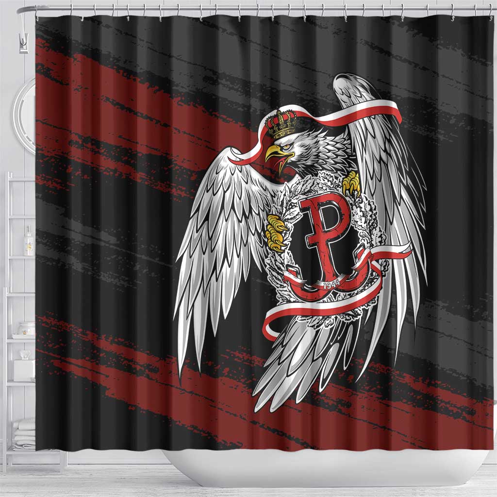 Polska Walczaca Crowned Eagle Shower Curtain Fighting Poland