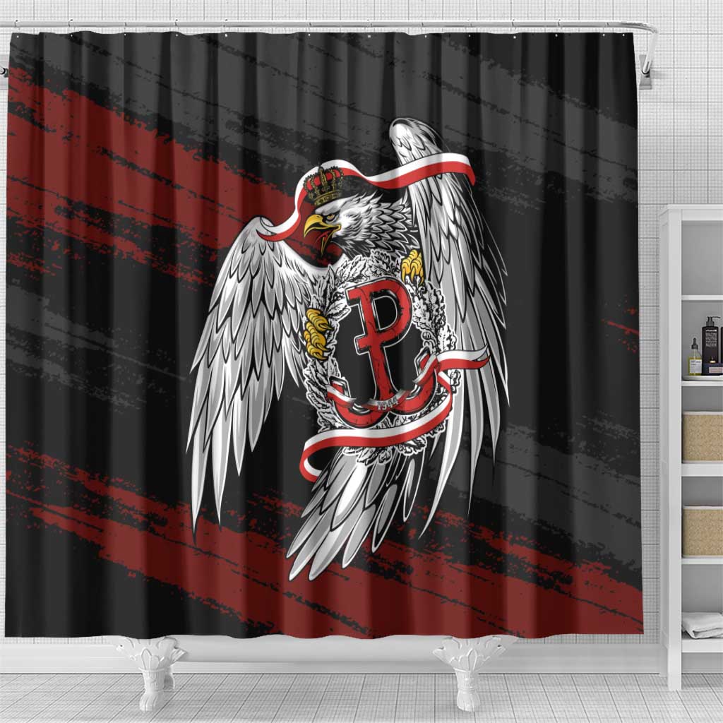 Polska Walczaca Crowned Eagle Shower Curtain Fighting Poland